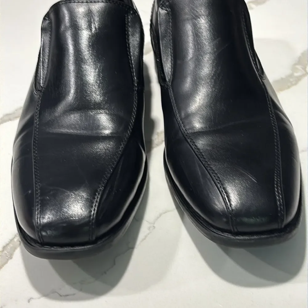 Bruno Marc Men's Black Square Toe Oxfords Dress Shoes Classic Slip on Formal 8.5
